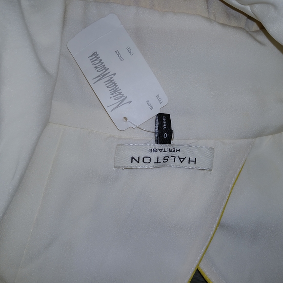 Elegant Yellow and White Gown - Picture 5 of 6